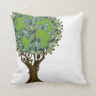 Outdoor Family Tree Decorative Throw Pillow