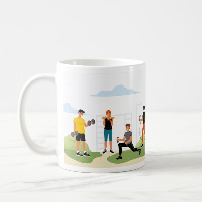 Outdoor Fitness Coffee Mug (Left)
