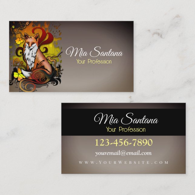 Outdoor Fox Business Card (Front/Back)