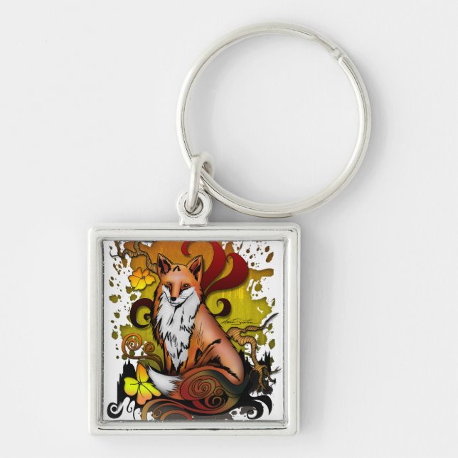 Outdoor Fox Key Ring (Front)