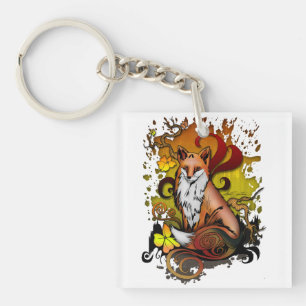 Outdoor Fox Key Ring