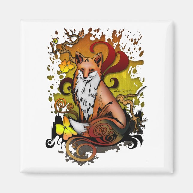 Outdoor Fox Magnet (Front)