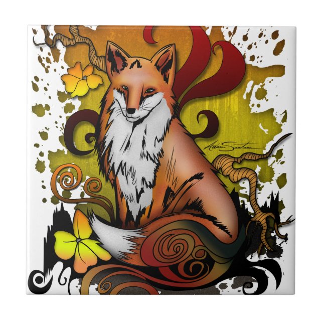 Outdoor Fox Tile (Front)