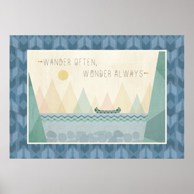 Outdoor Geo I | Wander Often, Wonder Often Poster (Front)