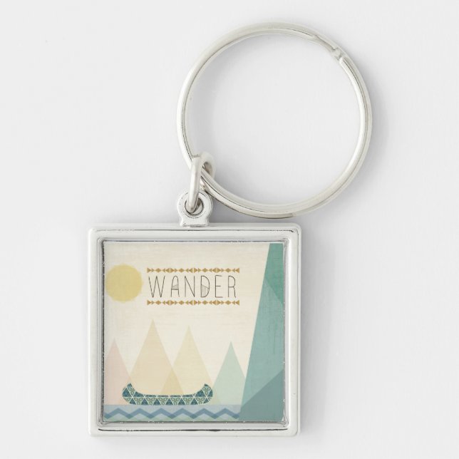 Outdoor Geo III | Wander Key Ring (Front)