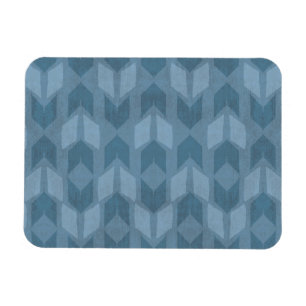 Outdoor Geo Step Blue Arrow Pattern Magnet