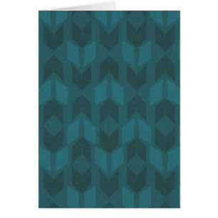 Outdoor Geo Step Dark Teal Pattern