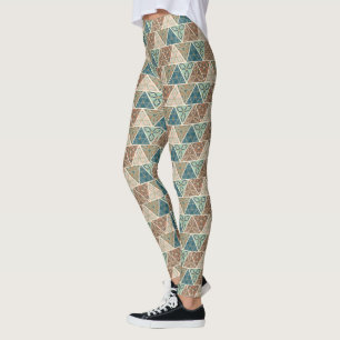 Outdoor Geo Step   Geometric Pattern Leggings