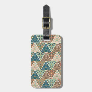 Outdoor Geo Step Geometric Pattern Luggage Tag