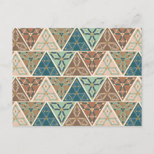 Outdoor Geo Step   Geometric Pattern Postcard