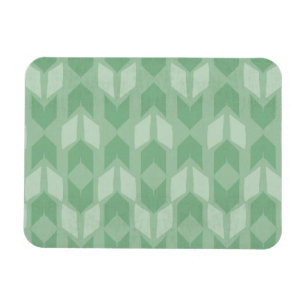 Outdoor Geo Step Green Arrow Pattern Magnet