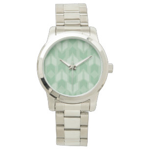 Outdoor Geo Step   Green Arrow Pattern Watch