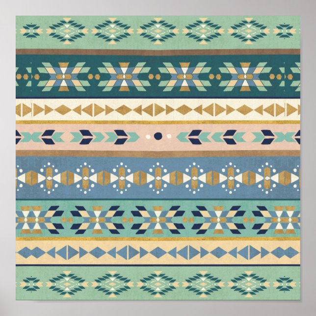Outdoor Geo Step | Indian Pattern Poster (Front)