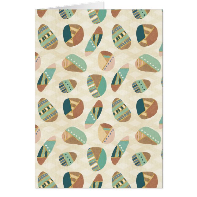 Outdoor Geo Step  | Teal Pattern (Front)