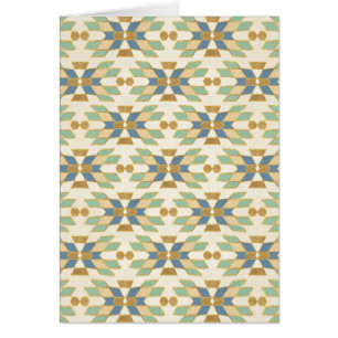 Outdoor Geo Step Tribal Pattern