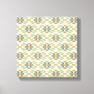Outdoor Geo Step   Tribal Pattern Canvas Print