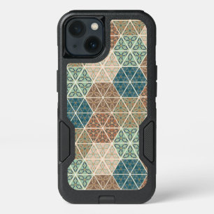 Outdoor Geo XI   Blue & Green Tribal Pattern