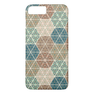 Outdoor Geo XI Blue & Green Tribal Pattern iPhone 8 Plus/7 Plus Case