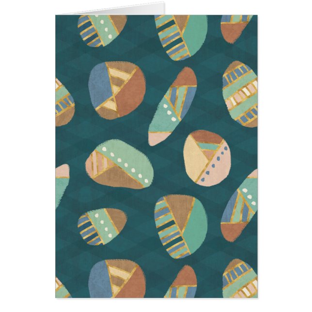 Outdoor Geo XII | Blue & Green Geometric Pattern (Front)