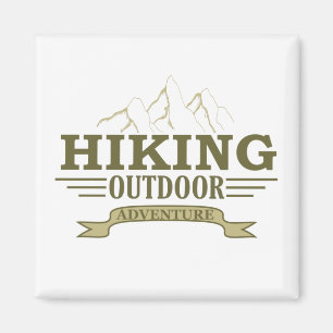 Outdoor hike hikers hiking adventure  magnet