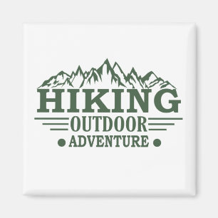 Outdoor hike hikers hiking adventure  magnet