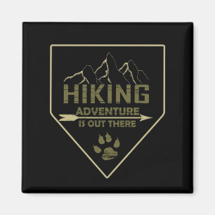 Outdoor hiking adventure magnet