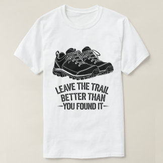 Outdoor Hiking Boots Nature Conservation Design T-Shirt