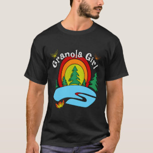 Outdoor Hiking Camping Gift For Women Granola Girl T-Shirt