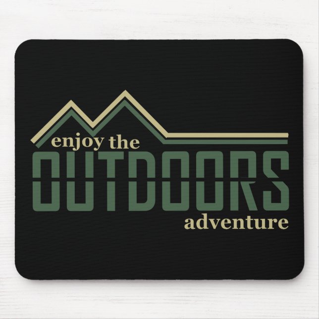 outdoor hiking lover mouse mat (Front)