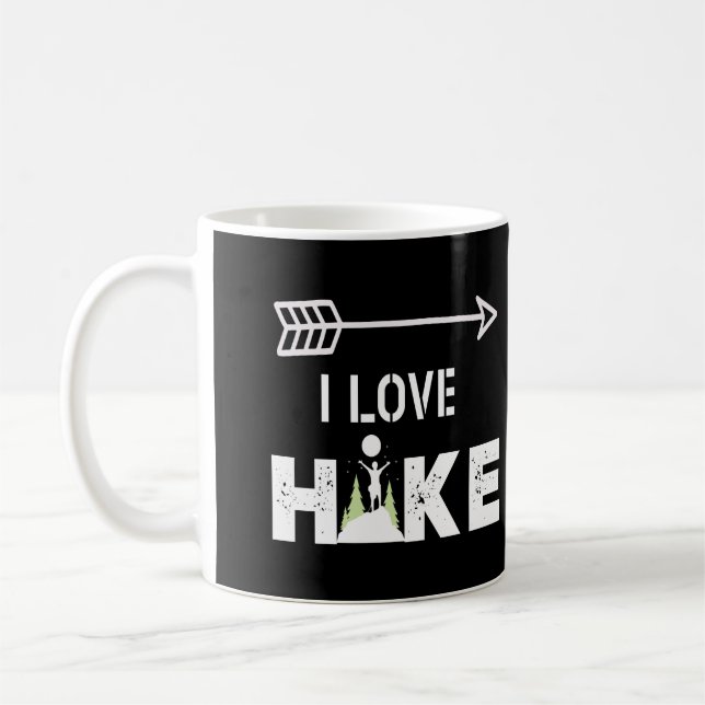 Outdoor Hiking Nature Lover Design Coffee Mug (Left)
