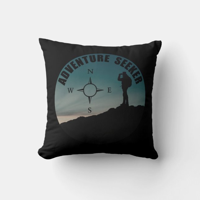 Outdoor hiking seeker for hikers cushion (Front)