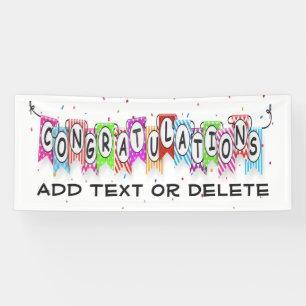 Outdoor / Indoor CONGRATULATIONS Banner