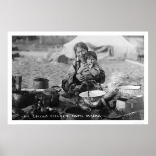 Outdoor Kitchen Nome, Alaska 1916 Poster