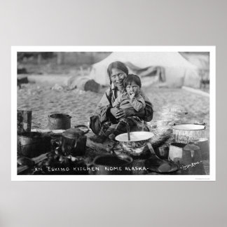 Outdoor Kitchen Nome, Alaska 1916 Poster