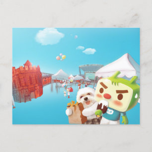 Outdoor Market Fun Announcement Postcard