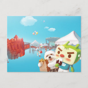 Outdoor Market Fun Announcement Postcard