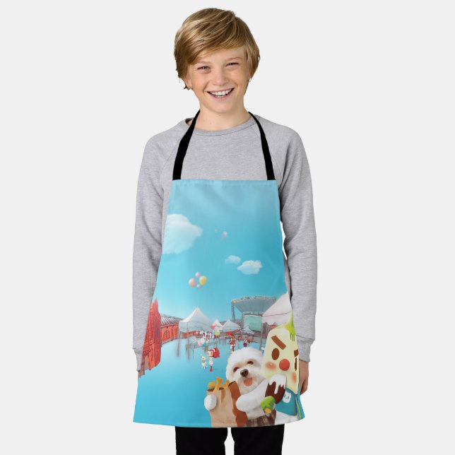 Outdoor Market Fun Apron (Worn)