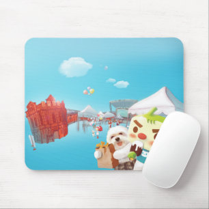Outdoor Market Fun Mouse Mat