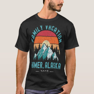 Outdoor Mountains Sunset Family Vacation 2023 Alas T-Shirt