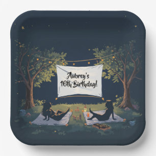 Outdoor Movie Night Plates