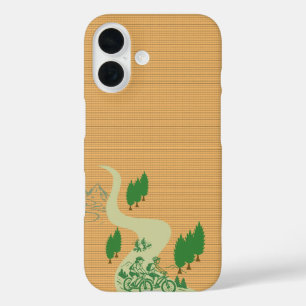Outdoor MTB Rider Silhouette Design iPhone 16 Case