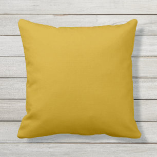 outdoor mustard yellow pillow