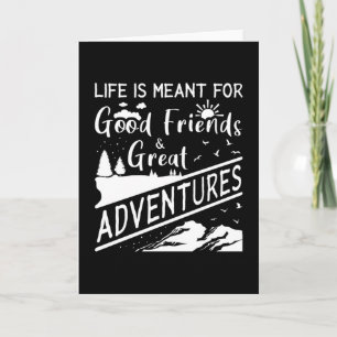 Outdoor Nature Camping Mountains Hiking Funny Gift Card