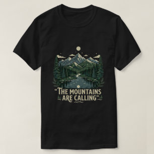 Outdoor Nature Forest Tree Mountain Hiking T-Shirt
