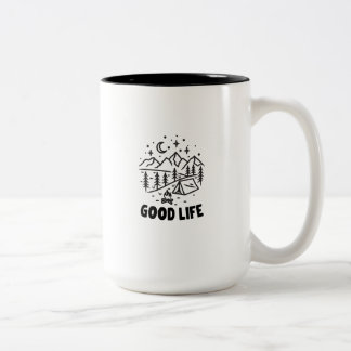 Outdoor Nature Lover Gift Two-Tone Coffee Mug