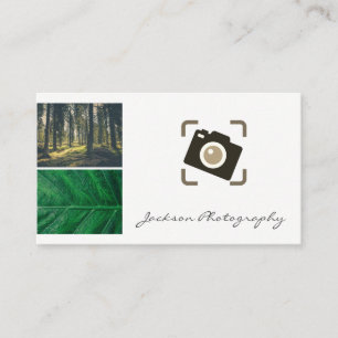 Outdoor Nature Photography Camera Icon Business Card