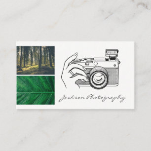 Outdoor Nature Photography   Camera Illustration Business Card