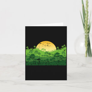 Outdoor nature trees nature lovers sunset forest card