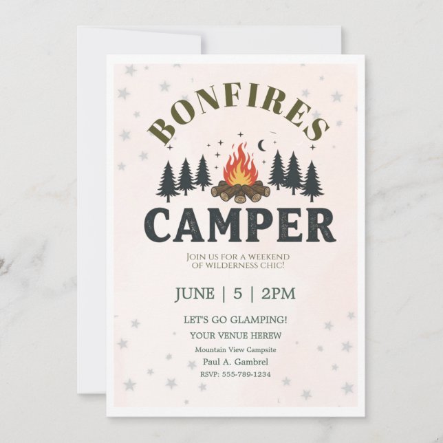 Outdoor Night Invitation (Front)