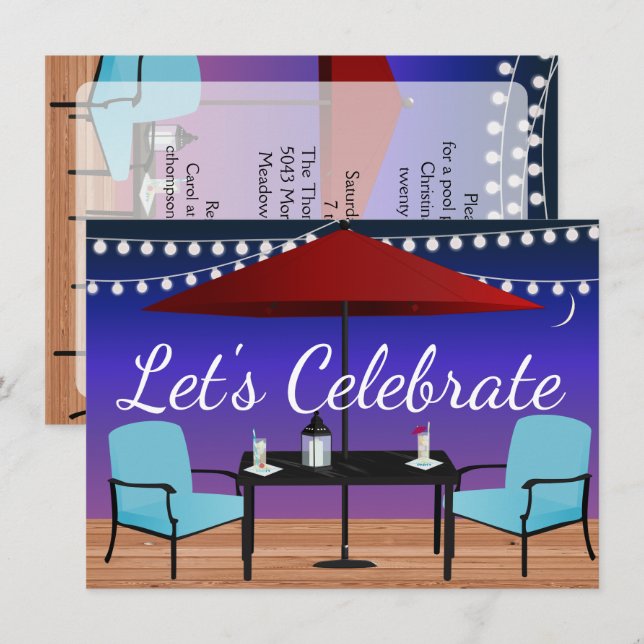 Outdoor Party Invitation (Front/Back)